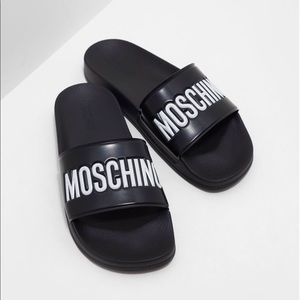 Moschino Slides Black - Size 6
